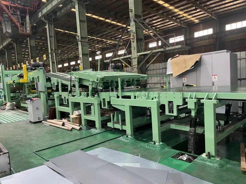 auto parts pendulum shear cut to length line