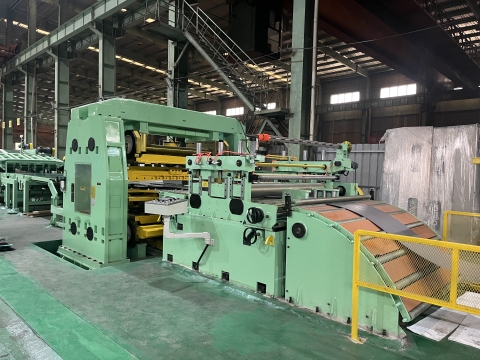 steel coil pendulum fly shear line