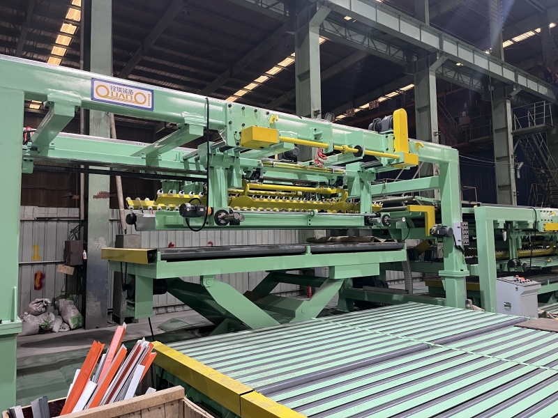 steel coil pendulum fly shear line