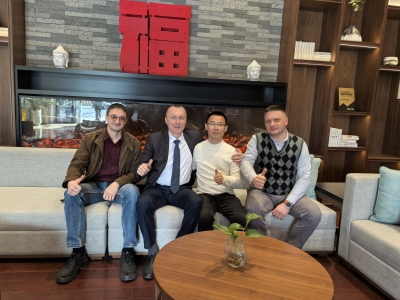 Photo with customer