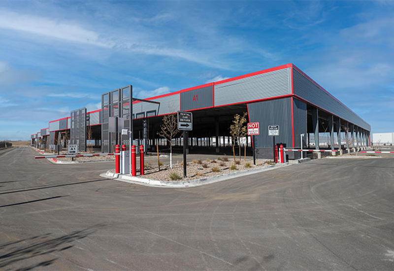 Denver steel structure building Parking Lot Project in the USA