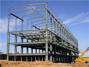 Industrial Gable Frame Steel Post And Beam Construction Building