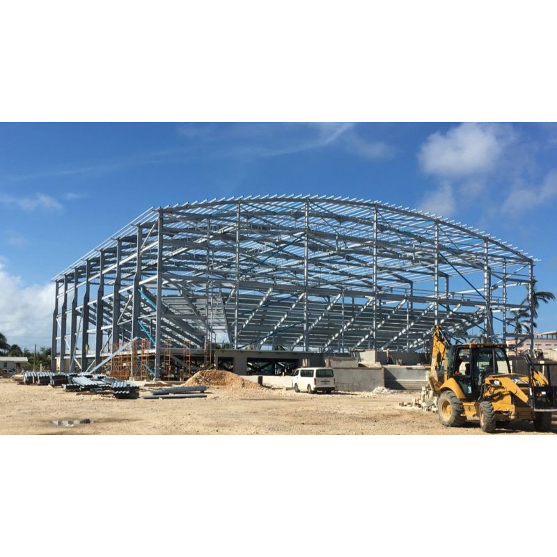 Metal Construction Prefab Large Span Steel Structure Commercial Workshop Building