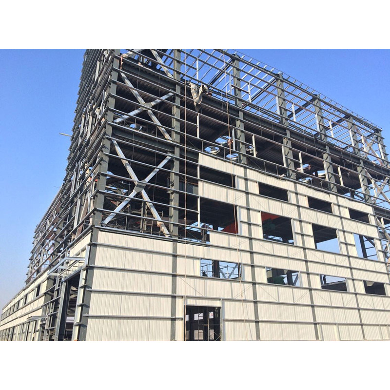 Low cost prefabricated steel structure many floors story building