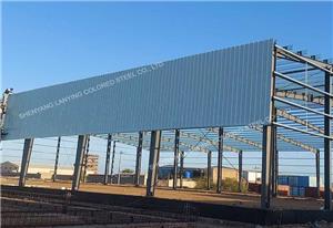 A new steel structure factory building in Sudan has done successfully