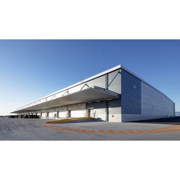 Green building design concept of steel structure building