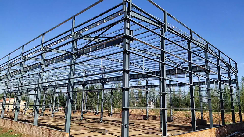 prefabricated steel frame warehouse