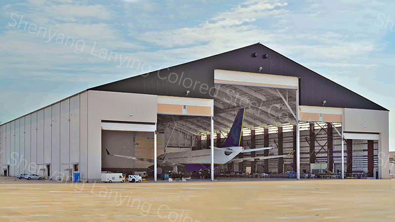 prefab metal airplane hangar