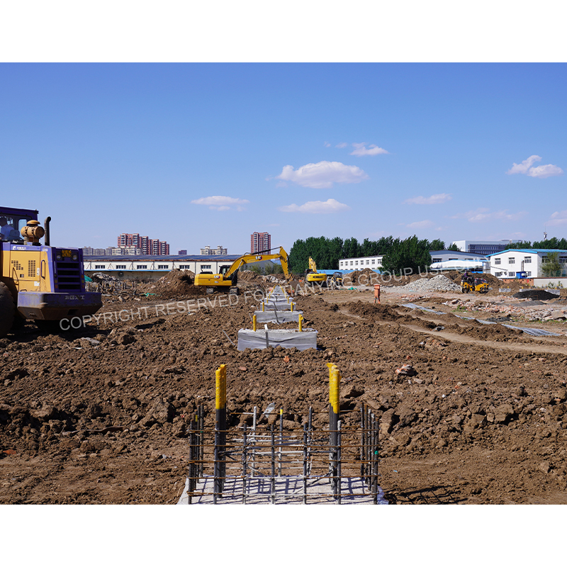 Foundation construction of Lanying new factory