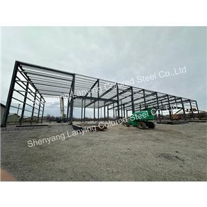 Installation of steel structure project in USA is in progress