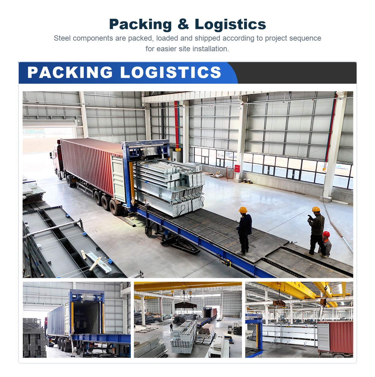 Prefabricated Steel Structure Logistics Warehouse Aircraft Hangar