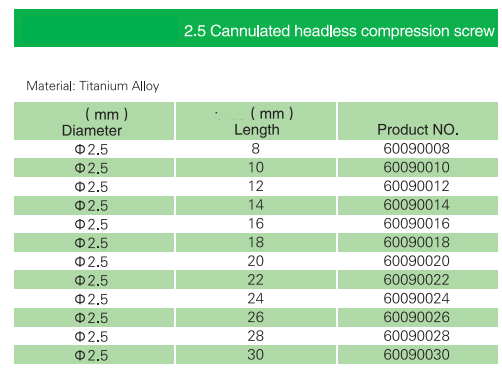 hollow screw