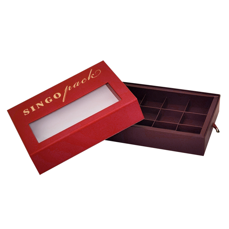 Chocolate Gift Packaging Boxes With Clear Window