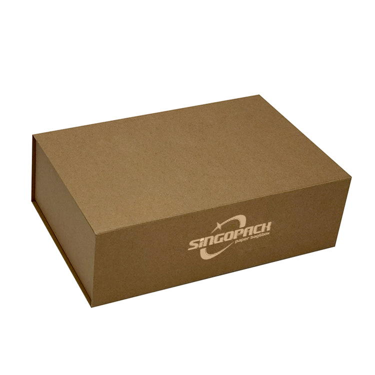Custom Collapsible Kraft Paper Shoe Box Packaging