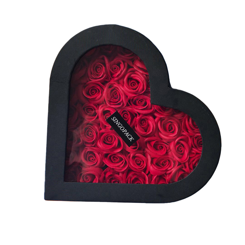 Heart Shaped I Love You Rose Flower Gift Box