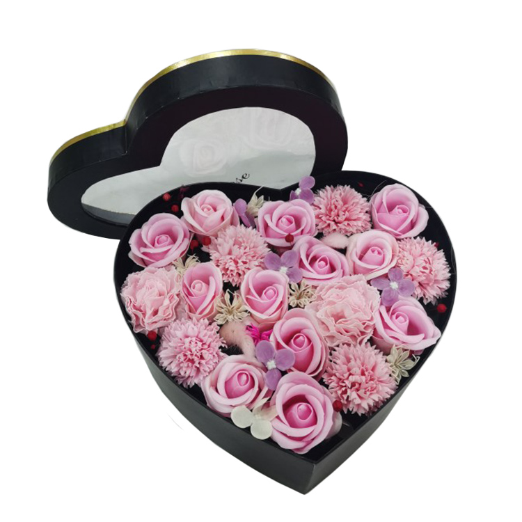 Luxury Heart Shaped Boxes With Lids For Flowers