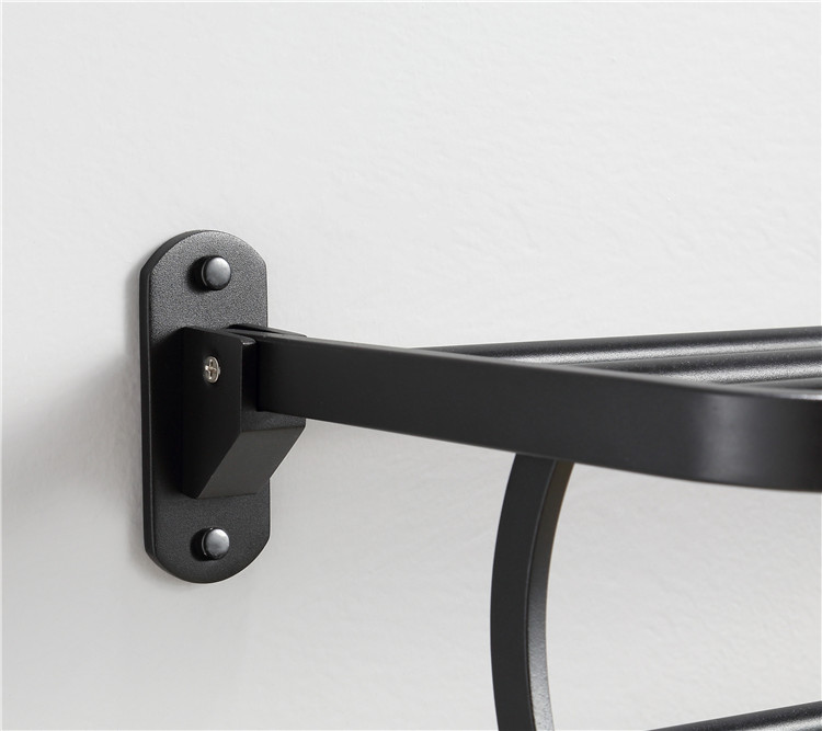 Black Towel Rack