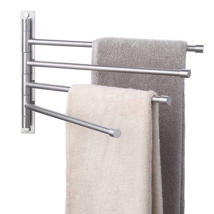 Bathroom Wall Mounded Folding Towel Bar