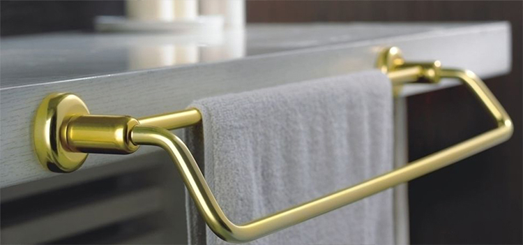 A paper towel rack