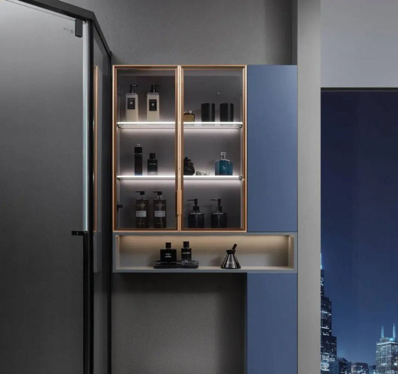 Stainless steel bathroom cabinet