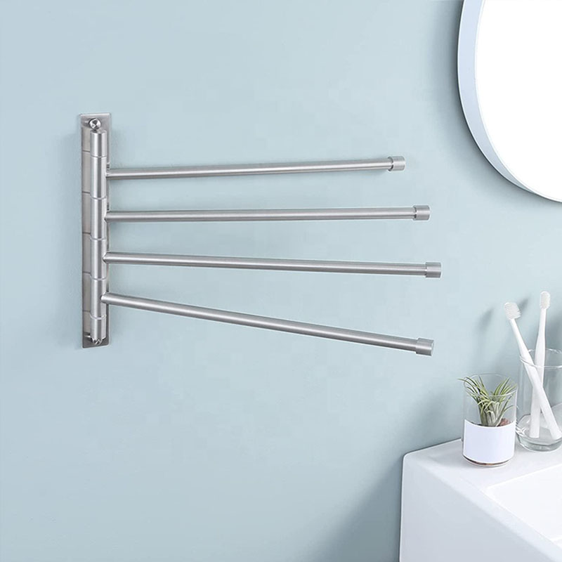 Bathroom Wall Mounded Folding Towel Bar