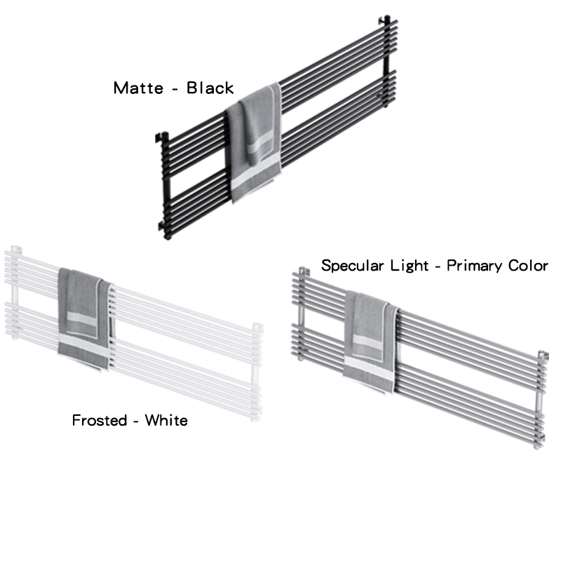 304 stainless steel heated towel rack made of