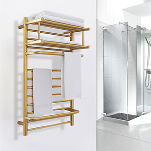 Wall Mounted Hot Towel Rack with Top Rack