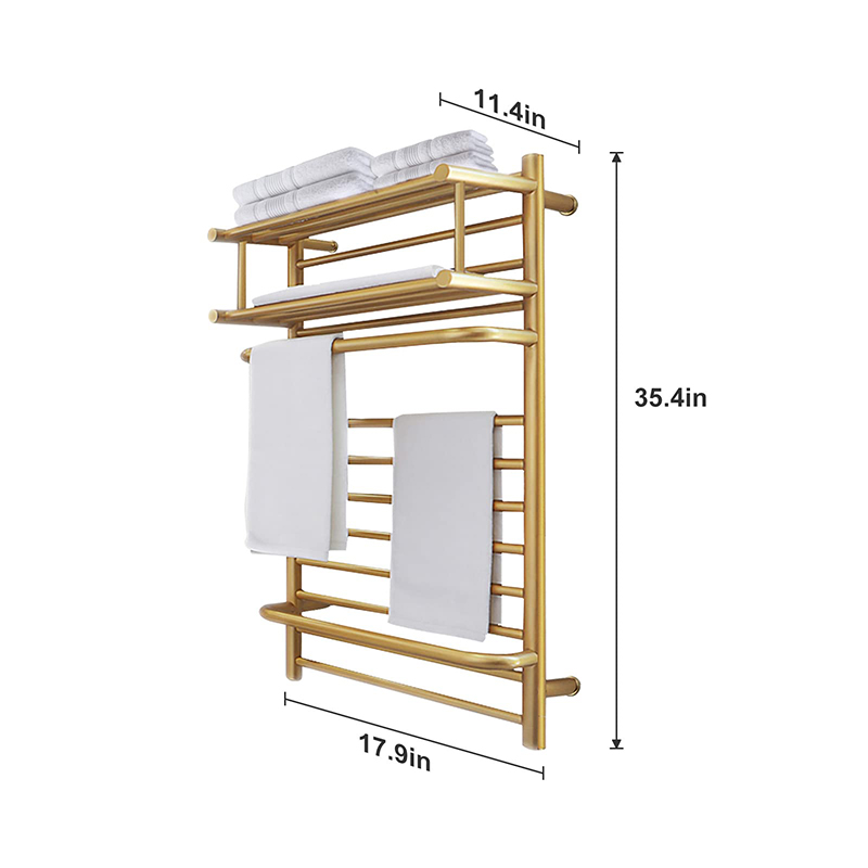 Wall Mounted Hot Towel Rack with Top Rack