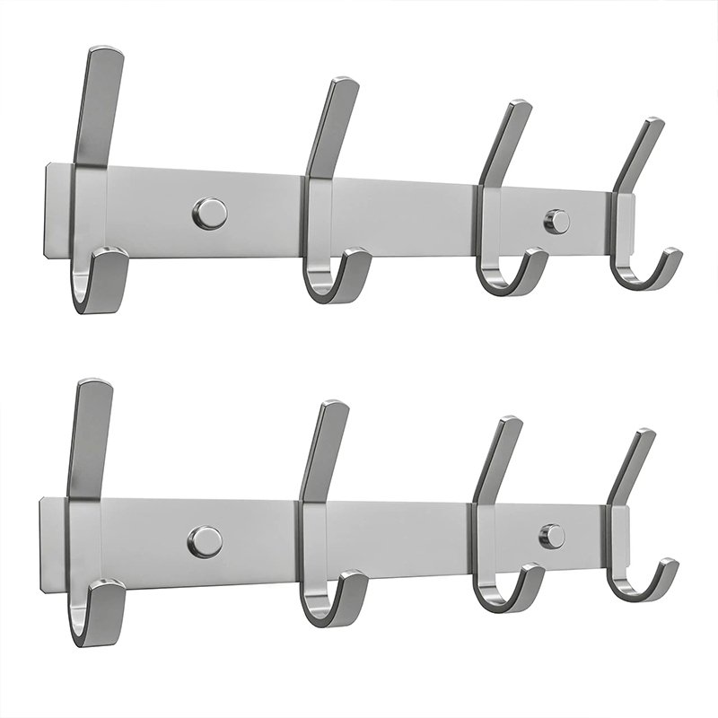 coat rack wall mount with 6 coat hooks