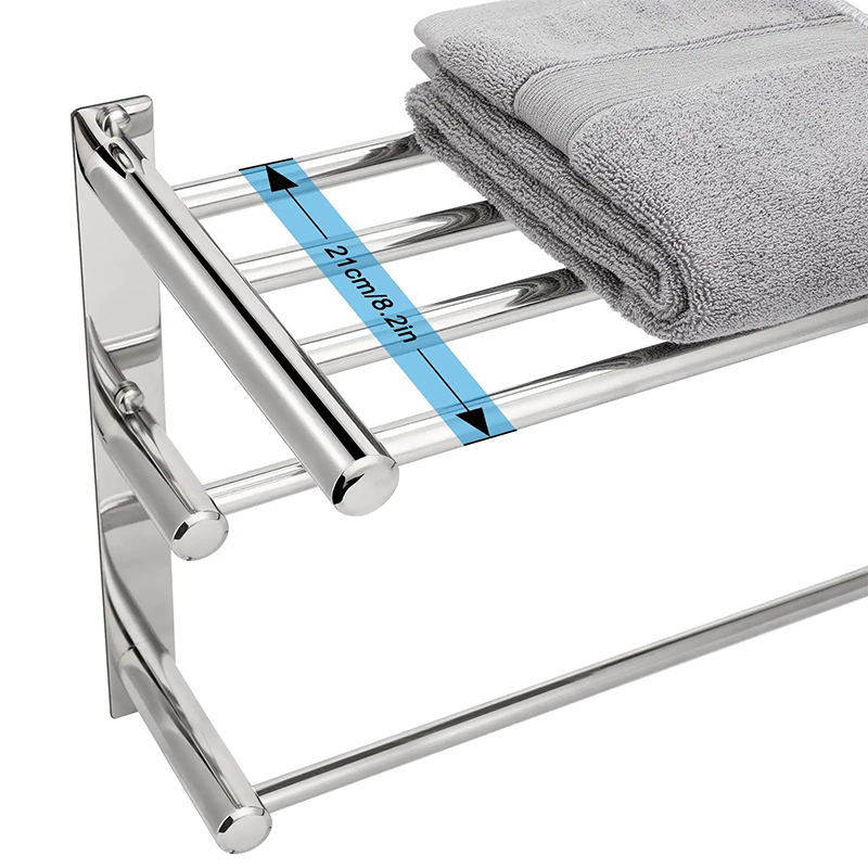 bathroom towel rack with tower rod 3 tier