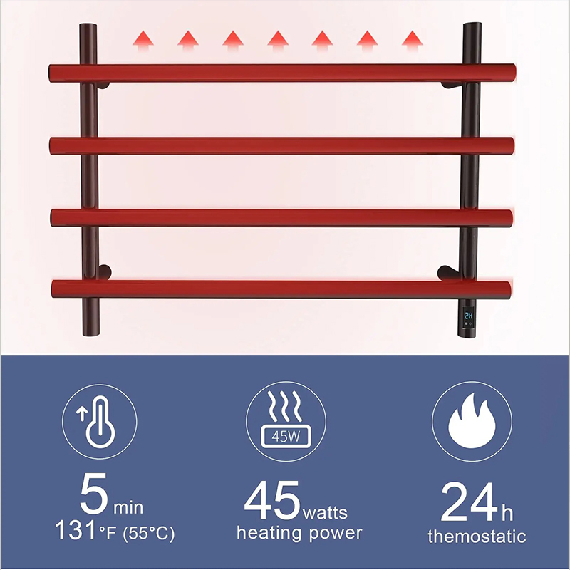 Towel warmer with timer