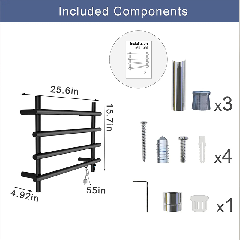 Towel warmer with timer