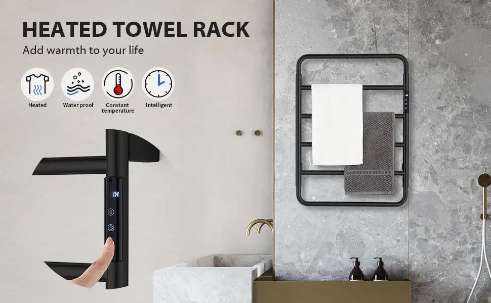 vertical heated towel rail