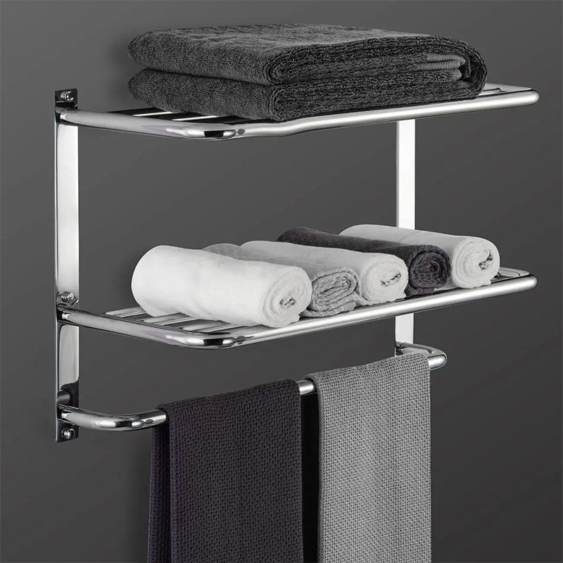 bathroom towel rack with tower