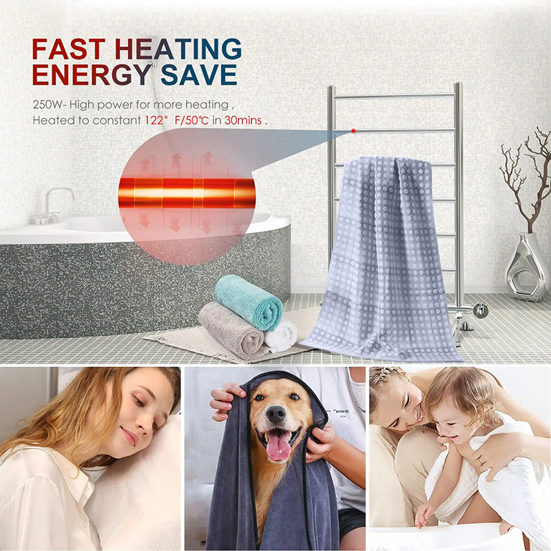 Freestanding Heated Towel Rack