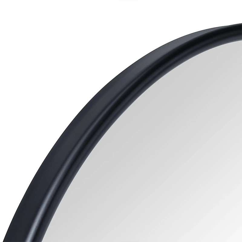 Oval tilting vanity mirror