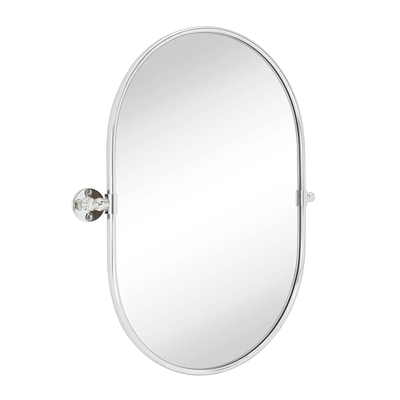 Oval Tilting Bathroom Vanity Mirror 20x30''