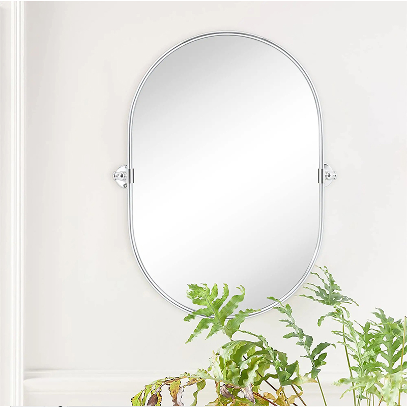 Oval Tilting Bathroom Vanity Mirror 20x30''