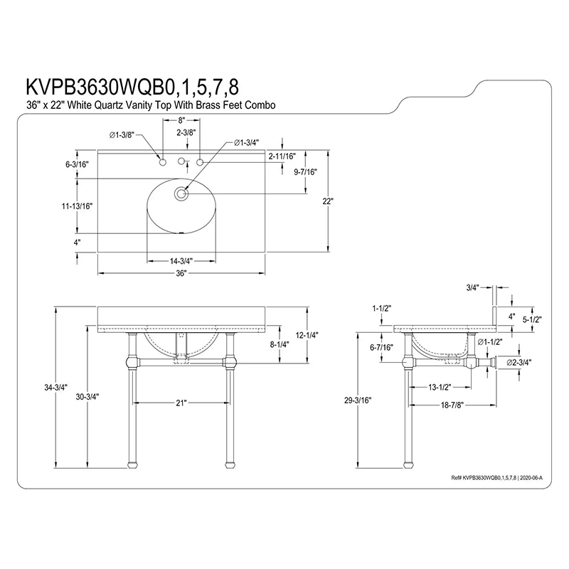 Bathroom Countertop Basin 304 Stainless Steel Base