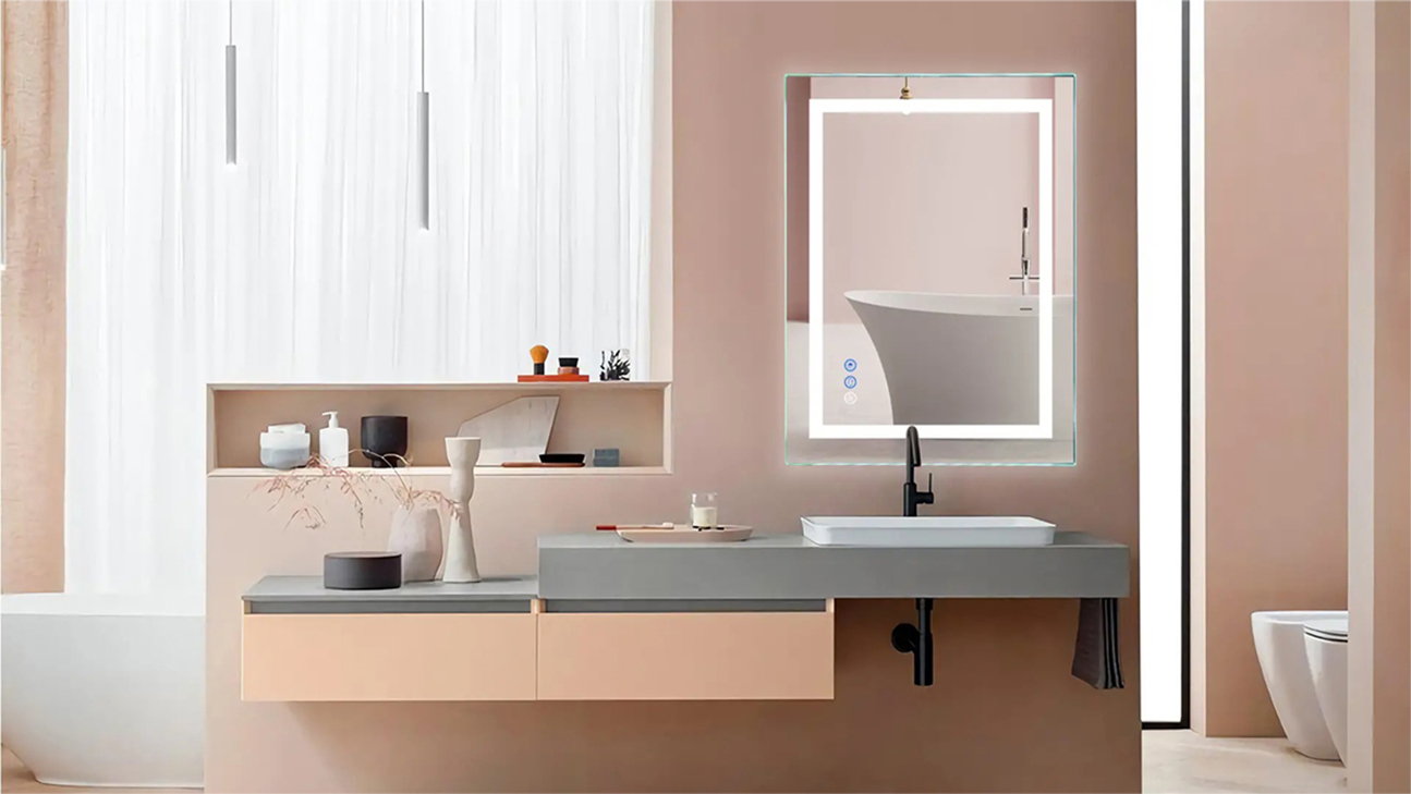 contemporary bathroom mirror