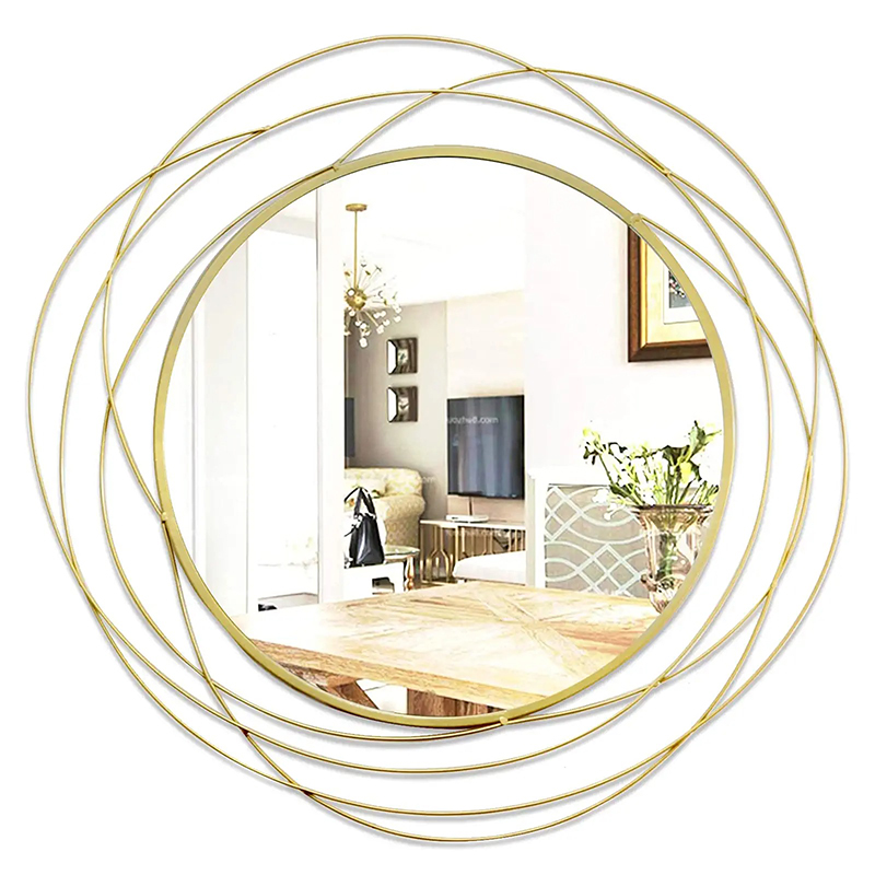 Wall mirror mount round decorative mirror ring