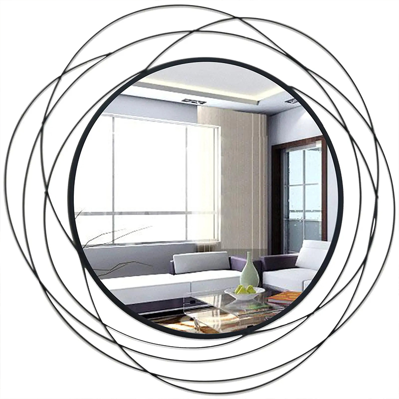 Wall mirror mount round decorative mirror ring