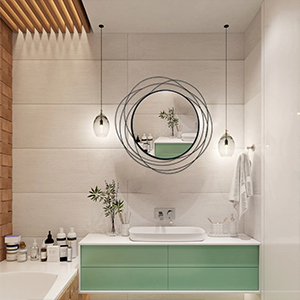 round bathroom mirrors