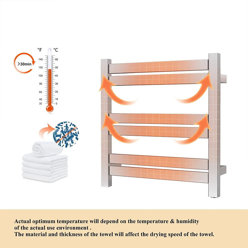 small heated towel rail