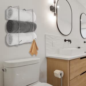 wall mounted towel rack