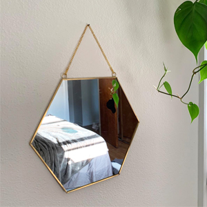 hexagon bathroom mirror