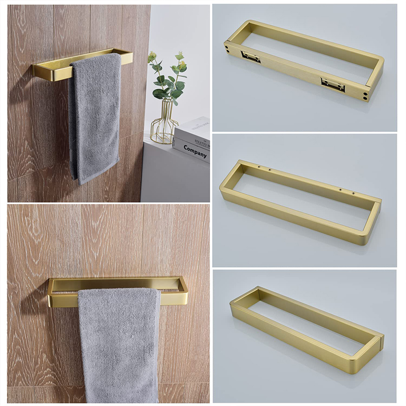 Bathroom 3-piece towel hook towel bar toilet paper holder