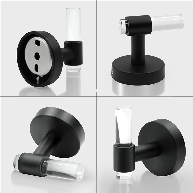 Wall hanging towel hook black acrylic hook