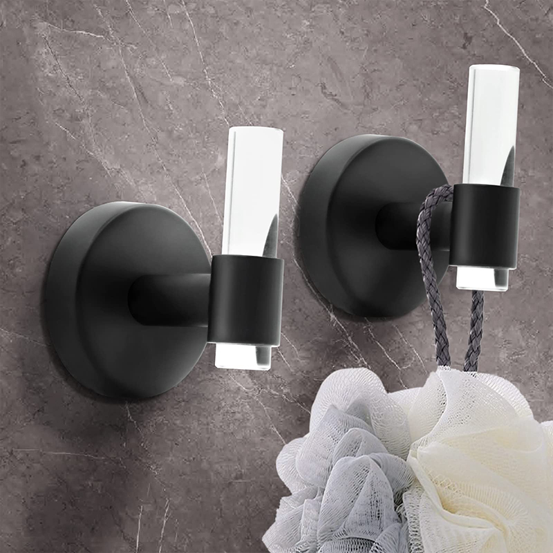 Wall hanging towel hook black acrylic hook