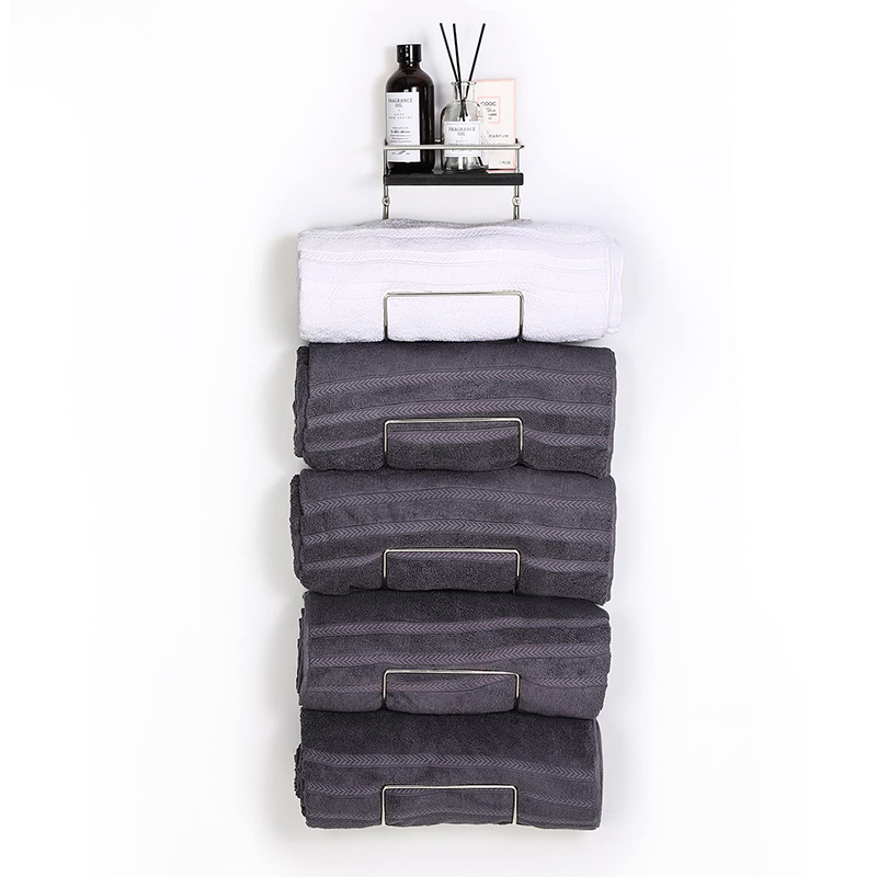 Towel Rack Wall Mounted Bathroom Storage Rack